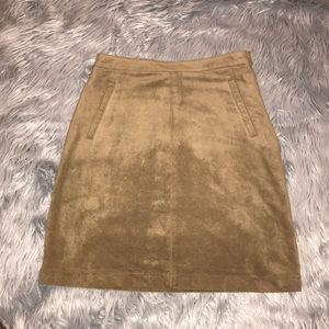 Suede skirt